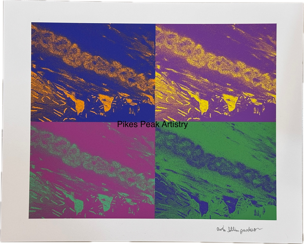 Fine Art Print of a Color Study using the Original Acrylic Painting: “ Galactic Garden”