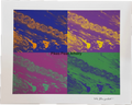 Fine Art Print of a Color Study using the Original Acrylic Painting: “ Galactic Garden”