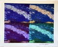 Fine Art Print of a Color Study using the Original Acrylic Painting: “The Celestial Overlord and the Crimson Cathedral”