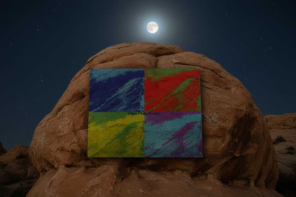 Fine Art Print of a Color Study using the Original Acrylic Painting: “ Nebula Genesis”