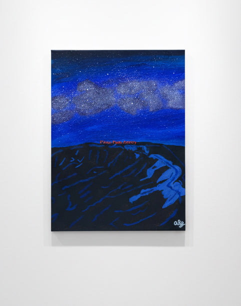 Acrylic Original Painting “Cosmic Cauldron” Glacial Cirque Rocky Mountain National Park