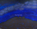 Acrylic Original Painting "Star-Crossed Camels" Milky Way with Garden of the Gods Kissing Camels