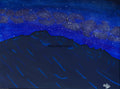 Acrylic Original Painting “Longs Peak Astral Pop” Longs Peak and the Milky Way
