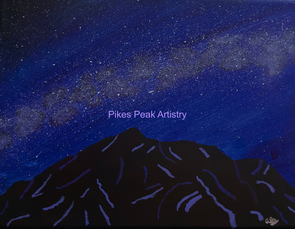 Original Cheyenne Mountain Acrylic Painting "Cosmic Bunker"