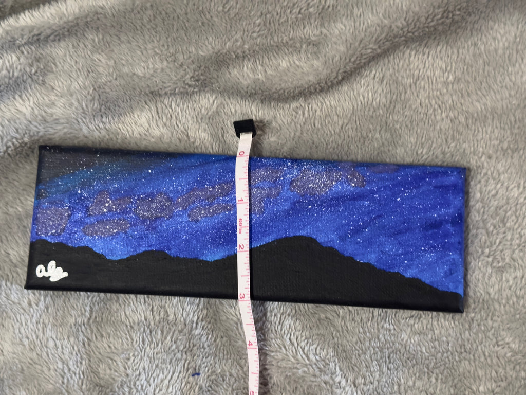Original Acrylic Painting "The Stardust Range" Rocky Mountains