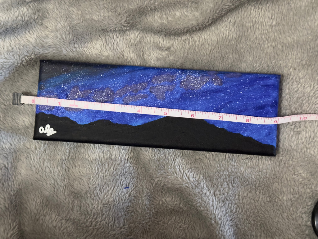 Original Acrylic Painting "The Stardust Range" Rocky Mountains