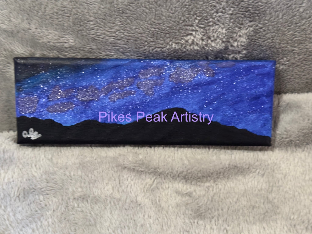 Original Acrylic Painting "The Stardust Range" Rocky Mountains
