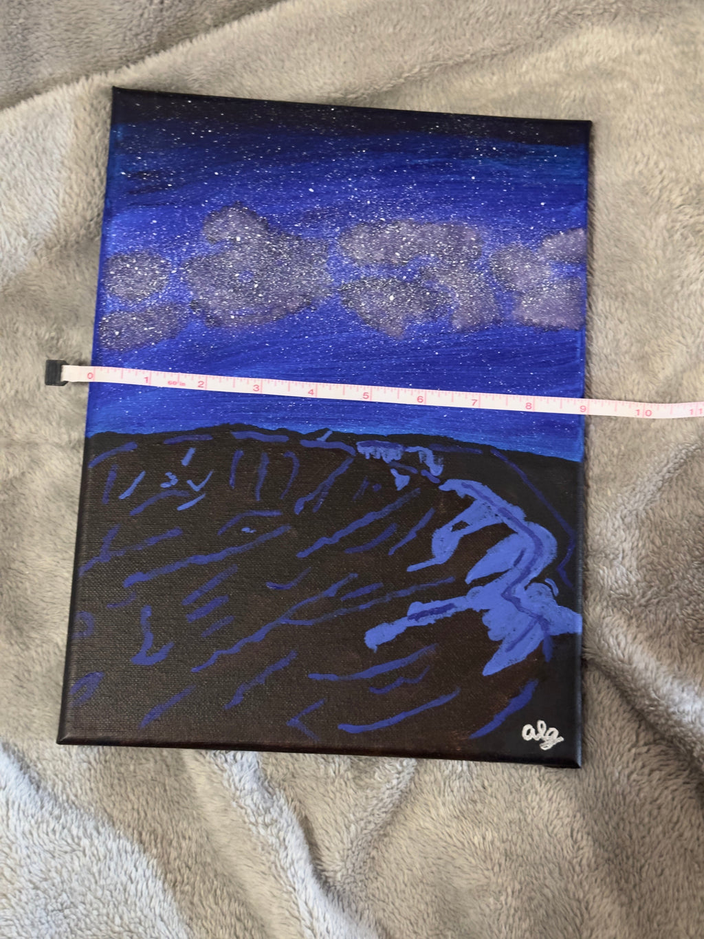 Original Acrylic Painting "Cosmic Cauldron" Glacial Cirque Rocky Mountain National Park