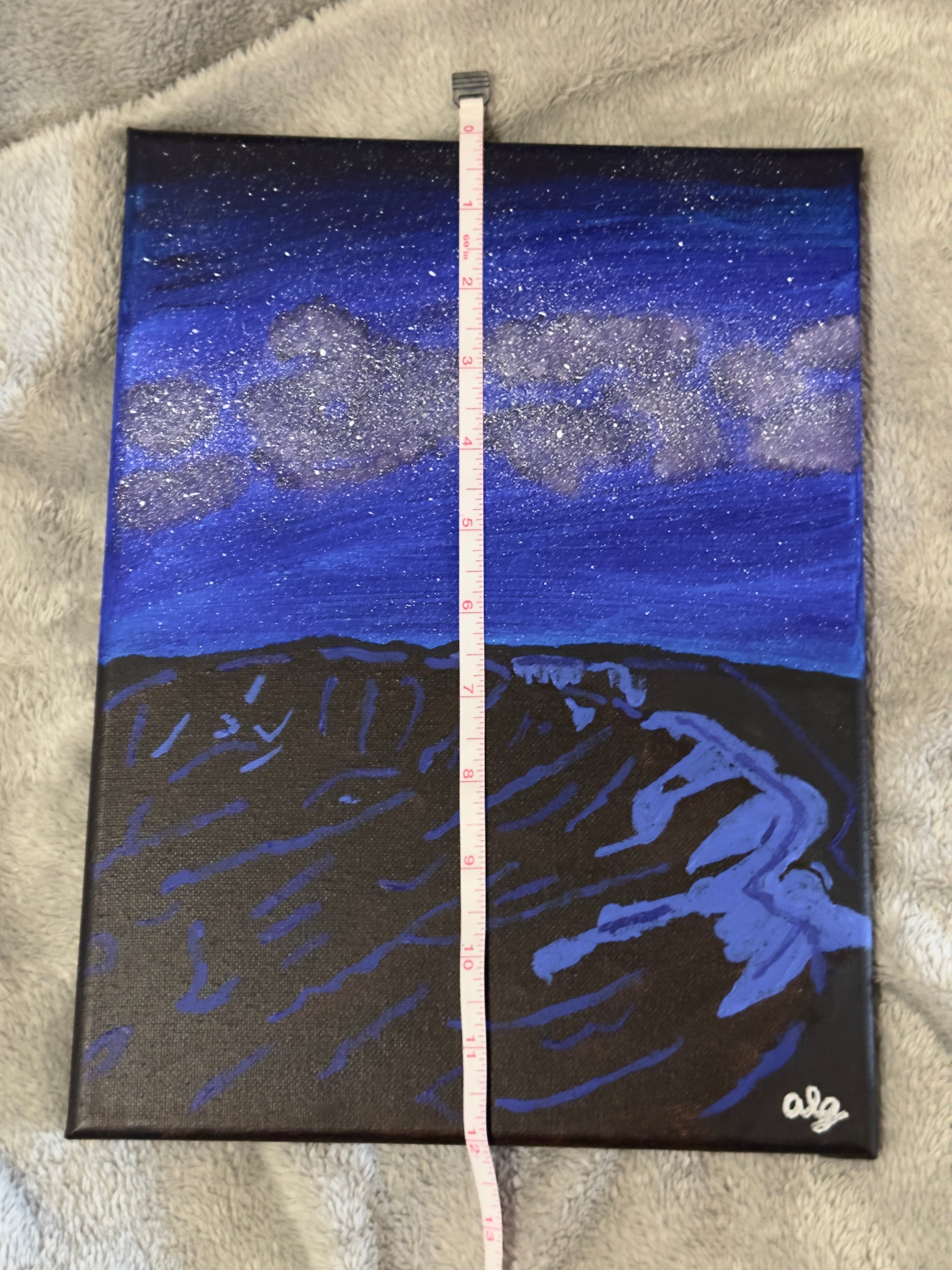 Original Acrylic Painting "Cosmic Cauldron" Glacial Cirque Rocky Mountain National Park