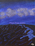 Original Acrylic Painting "Cosmic Cauldron" Glacial Cirque Rocky Mountain National Park