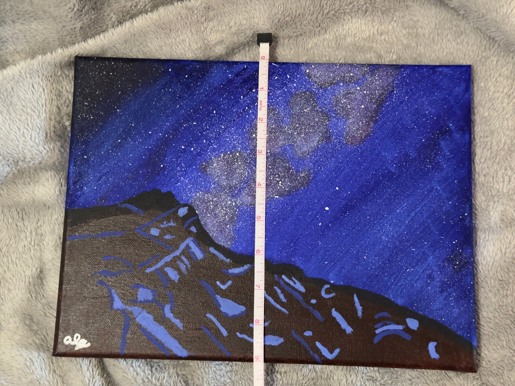 Original Acrylic Painting "Stardust Summit" inspired from pikes peak summit