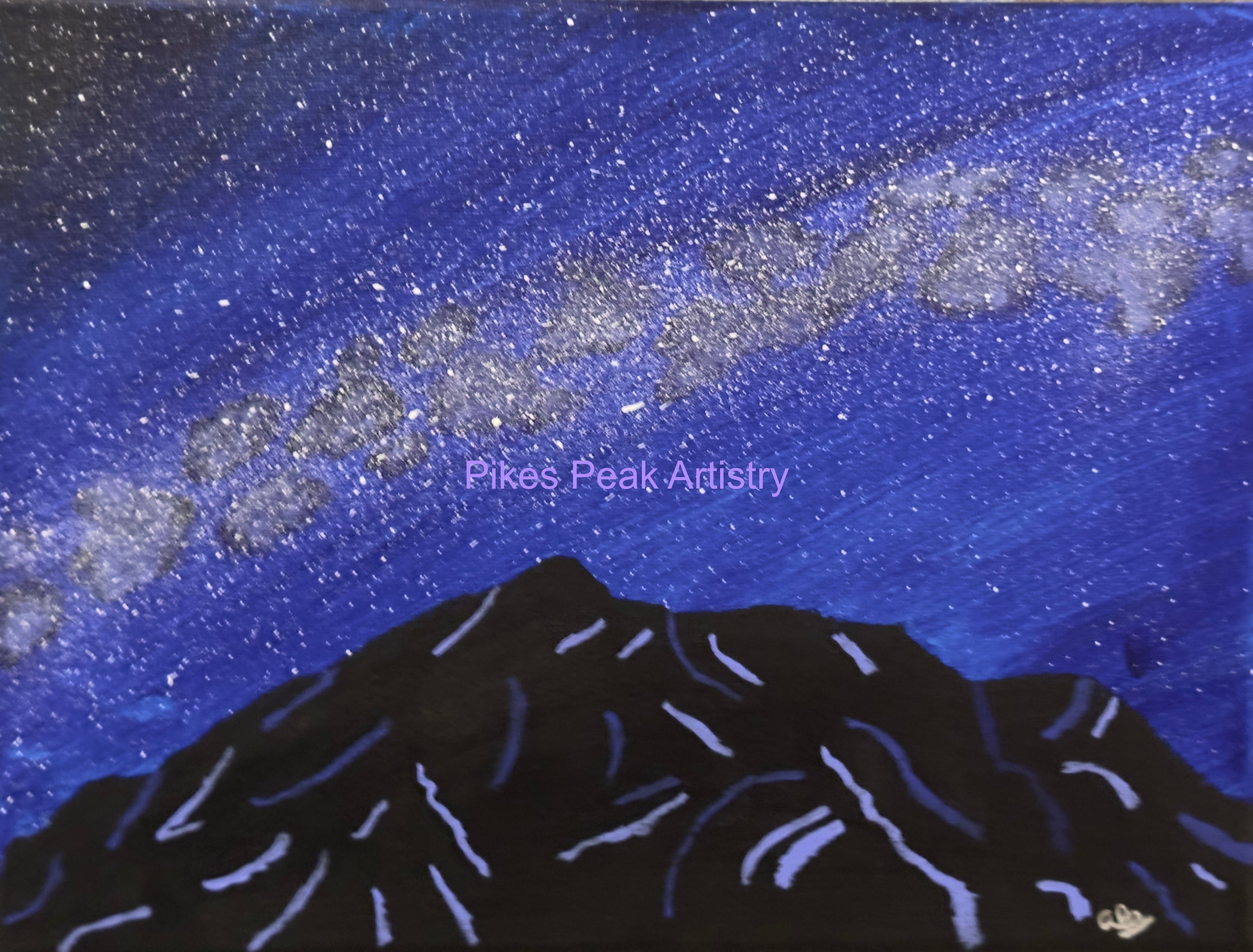 Original Cheyenne Mountain Acrylic Painting "Cosmic Bunker"