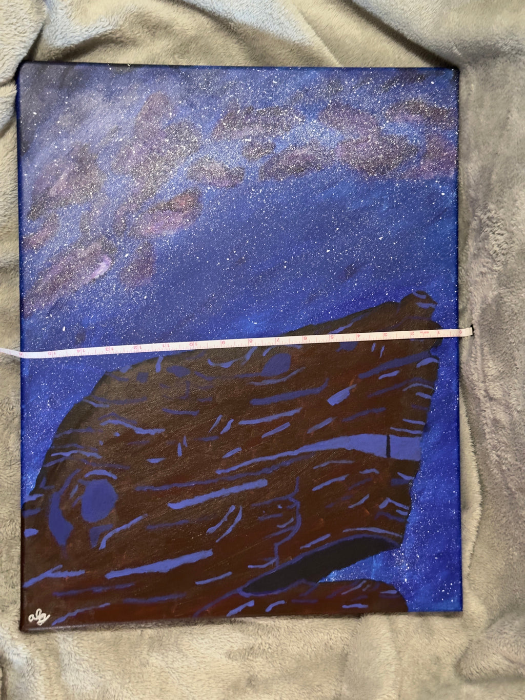 Original Acrylic Painting Set with Garden of the Gods and the Milky Way: "Defying Gravity" and "Sailing the Stars"