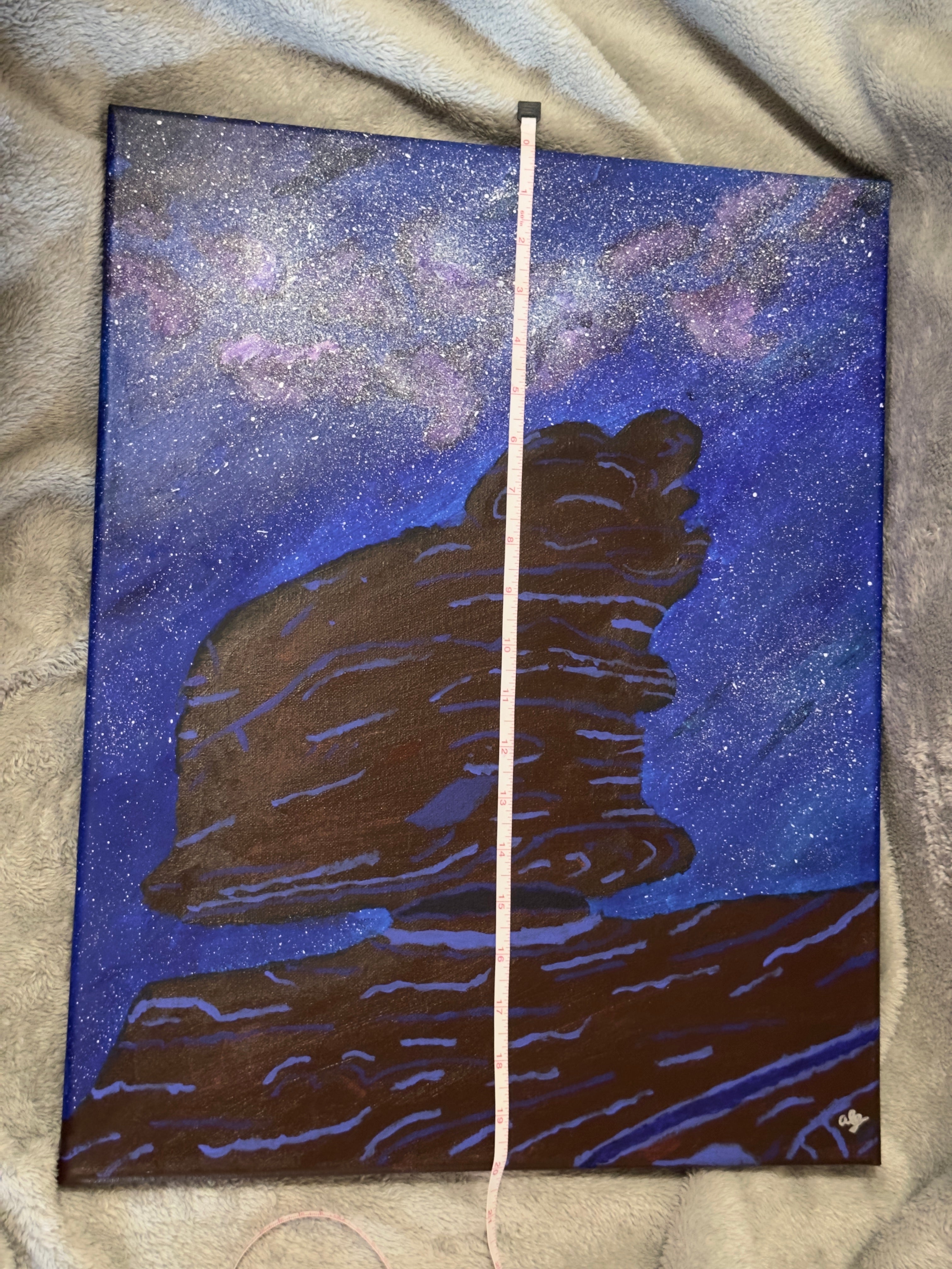 Original Acrylic Painting Set with Garden of the Gods and the Milky Way: "Defying Gravity" and "Sailing the Stars"