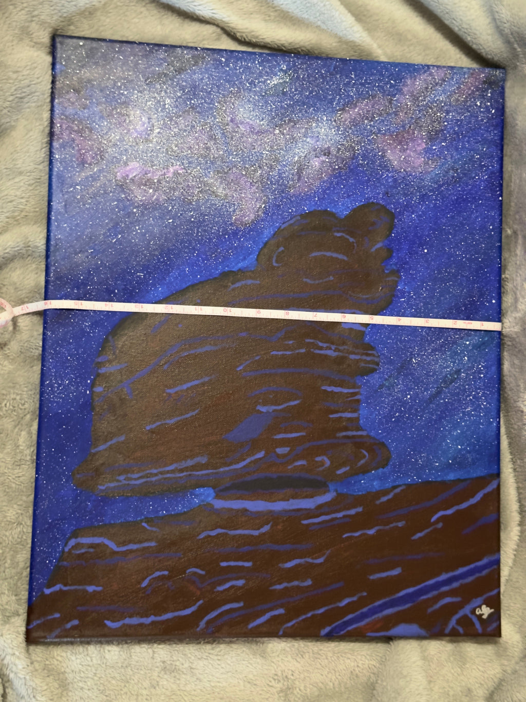 Original Acrylic Painting Set with Garden of the Gods and the Milky Way: "Defying Gravity" and "Sailing the Stars"