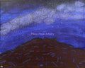 Original Acrylic Painting "Star-Crossed Camels" Milky Way with Garden of the Gods Kissing Camels