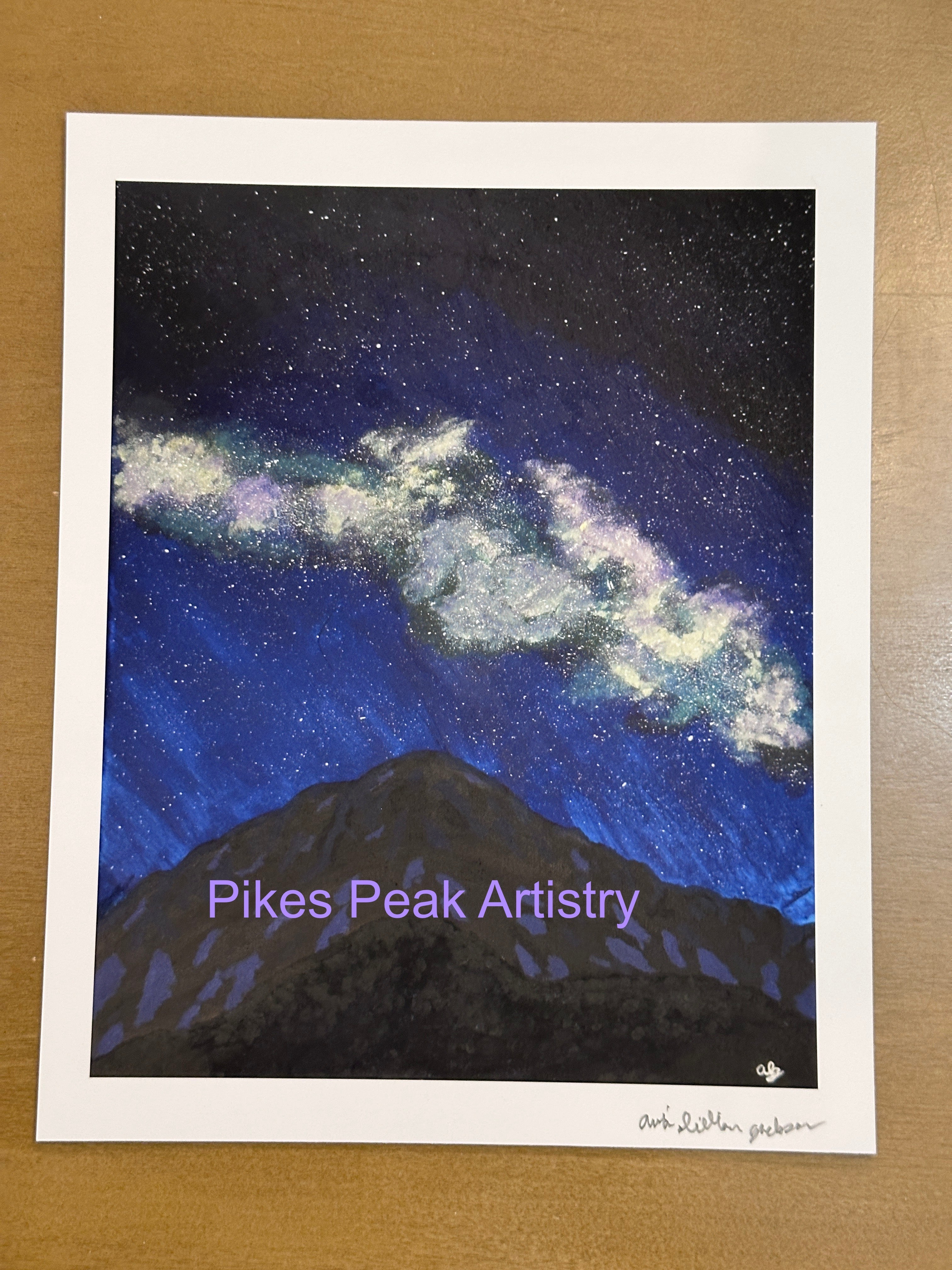 Fine Art Print of the Original Acrylic Painting: "Stellar Summit"