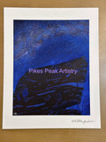 Fine Art Prints set of the Original Acrylic Painting Set with Garden of the Gods and the Milky Way: "Defying Gravity" and "Sailing the Stars"