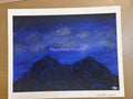 Fine Art Print of the Original Painting Spanish Peaks Mountains “Cosmic Huajatolla”