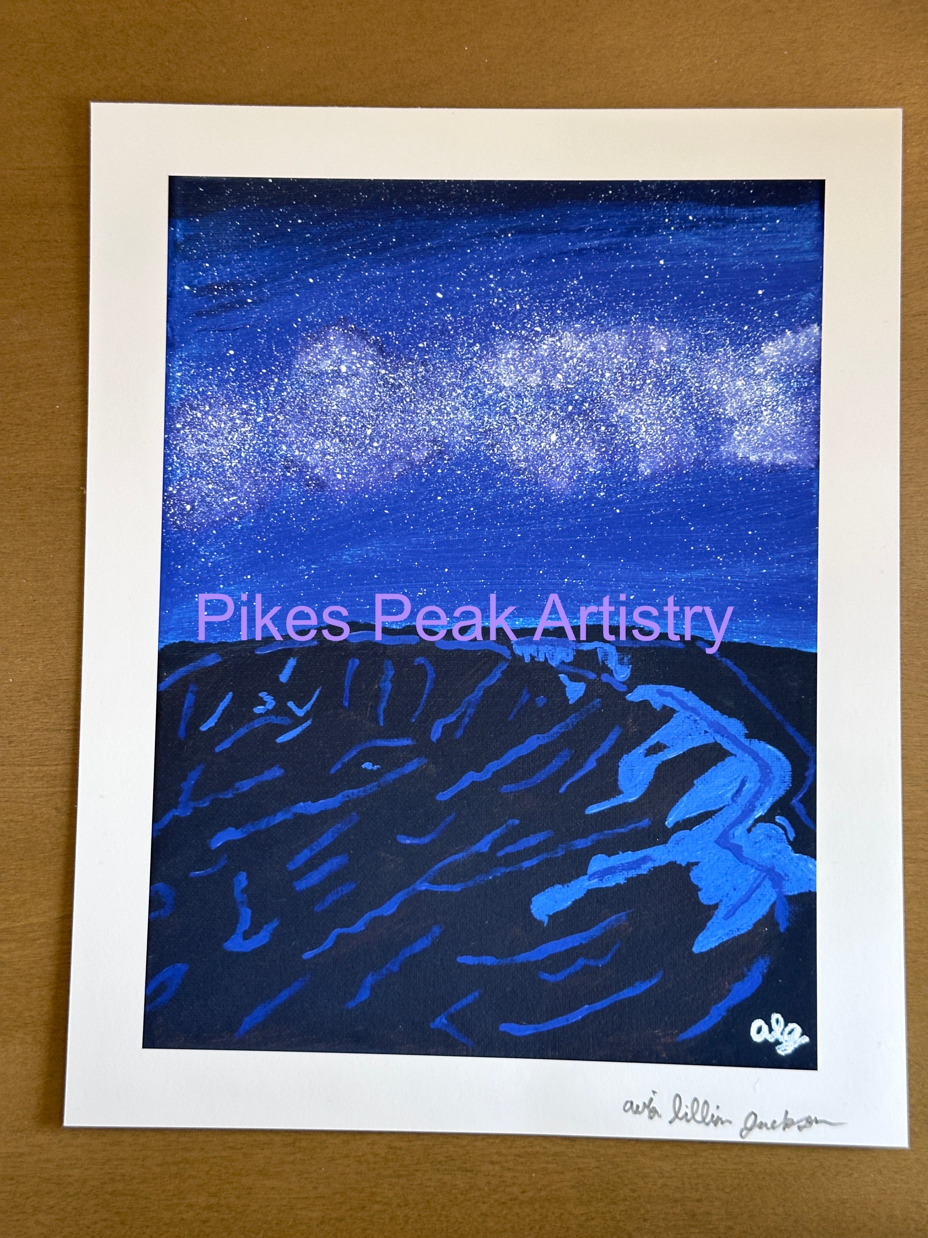Fine Art Prints of the Original Painting "Cosmic Cauldron" Glacial Cirque Rocky Mountain National Park