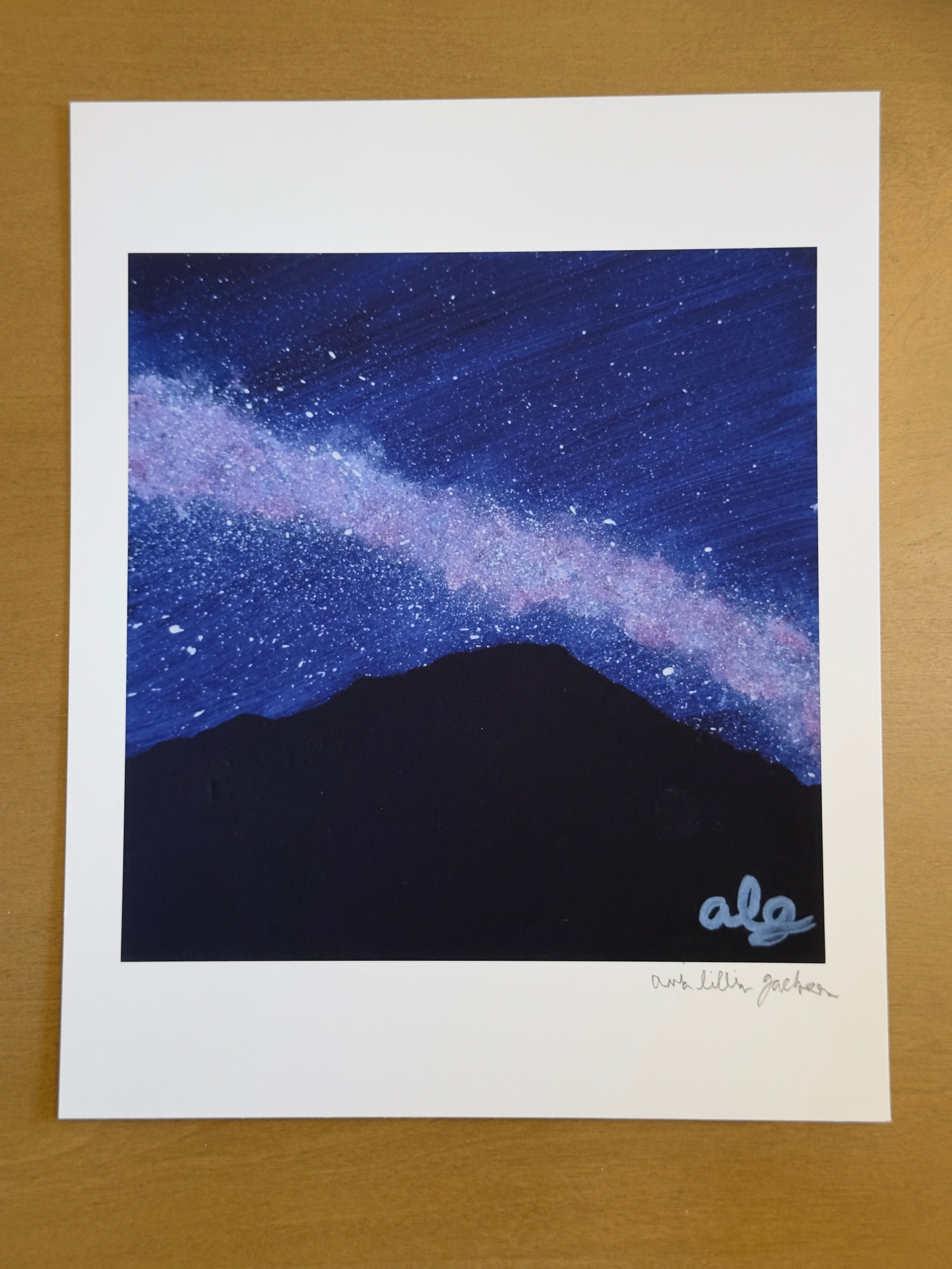 Fine Art Print of the Original Painting “Cosmic Red, White, and Blue”