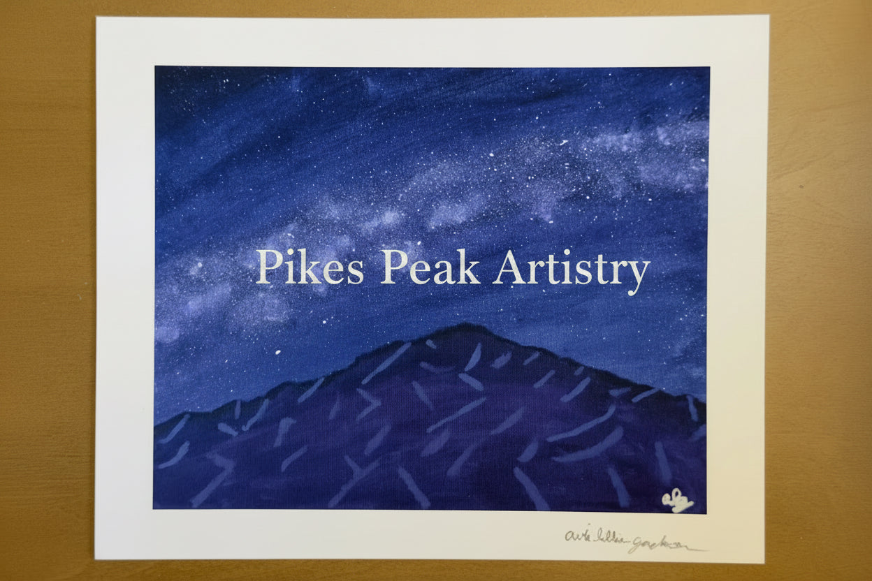 Fine Art Print of the Original Painting “ Cosmic Purple Majesty ”