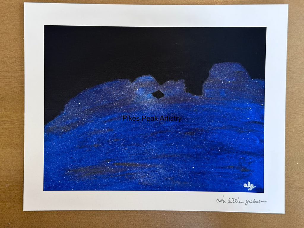 Fine Art Print of the Original Painting "The Camels that Drank the Sky"