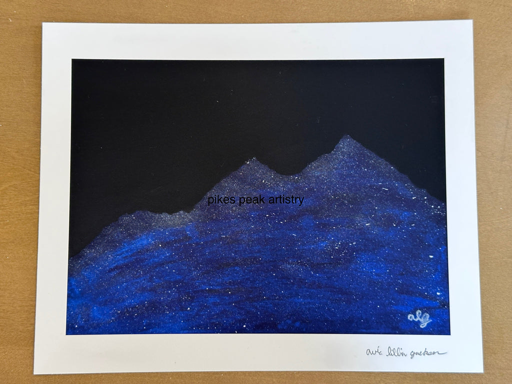 Fine Art Print of the Original Painting "When the Sky Spilled Across the Bells"