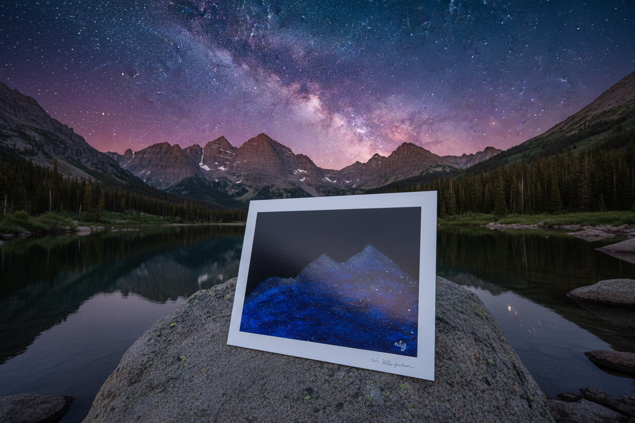 Fine Art Print of the Original Painting "When the Sky Spilled Across the Bells"