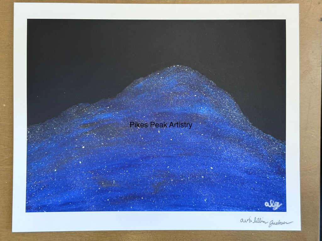 Fine Art Print of the Original Painting "When Pike Swallowed the Sky"