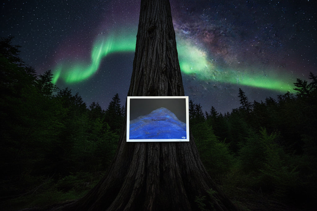 Fine Art Print of the Original Painting "When Pike Swallowed the Sky"