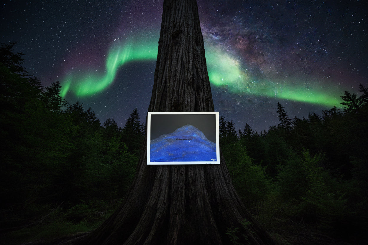 Fine Art Print of the Original Painting "When Pike Swallowed the Sky"