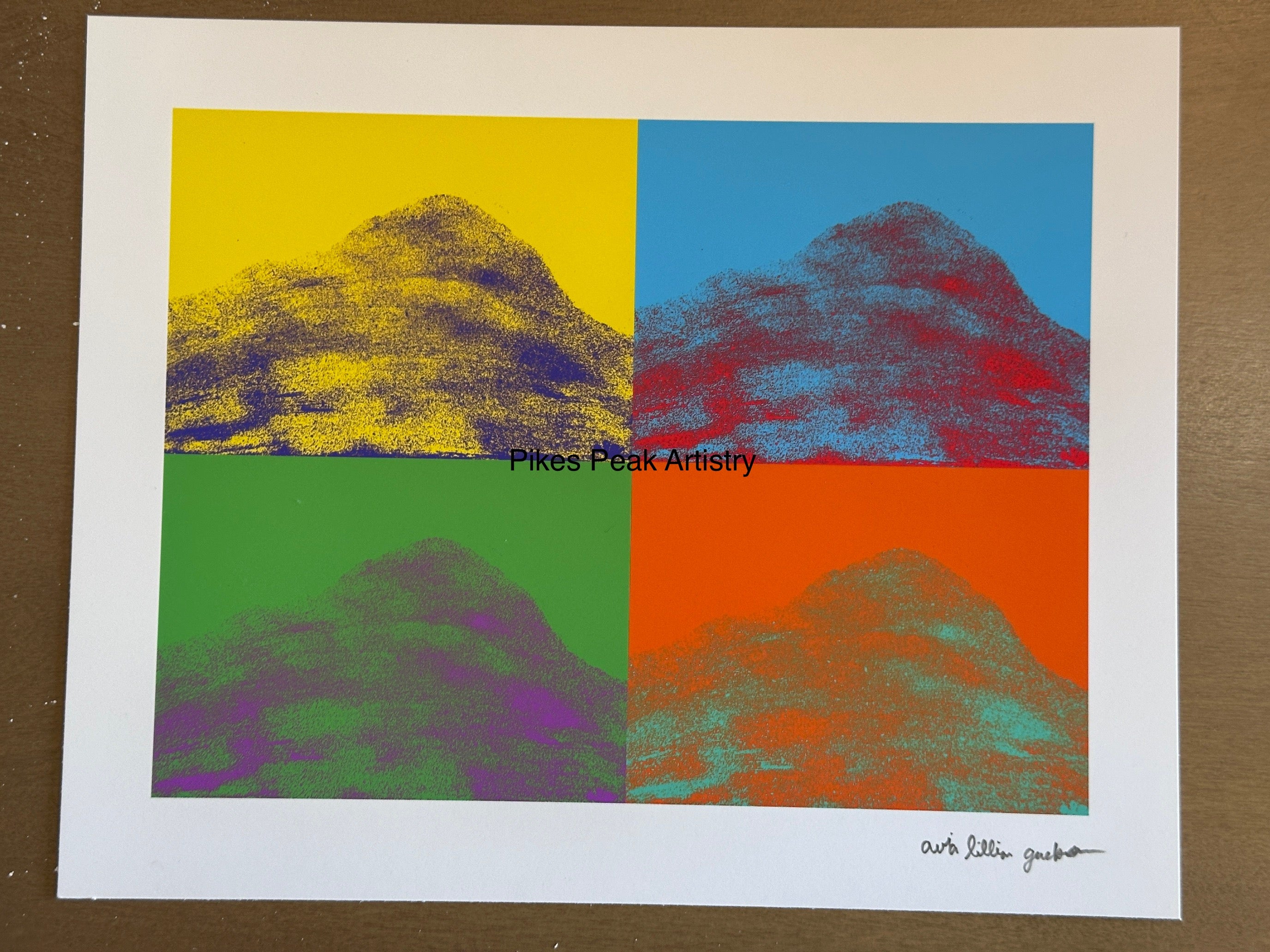 Fine Art Print of a Color Study using the Original Acrylic Painting: “ When Pike Swallowed the Sky”