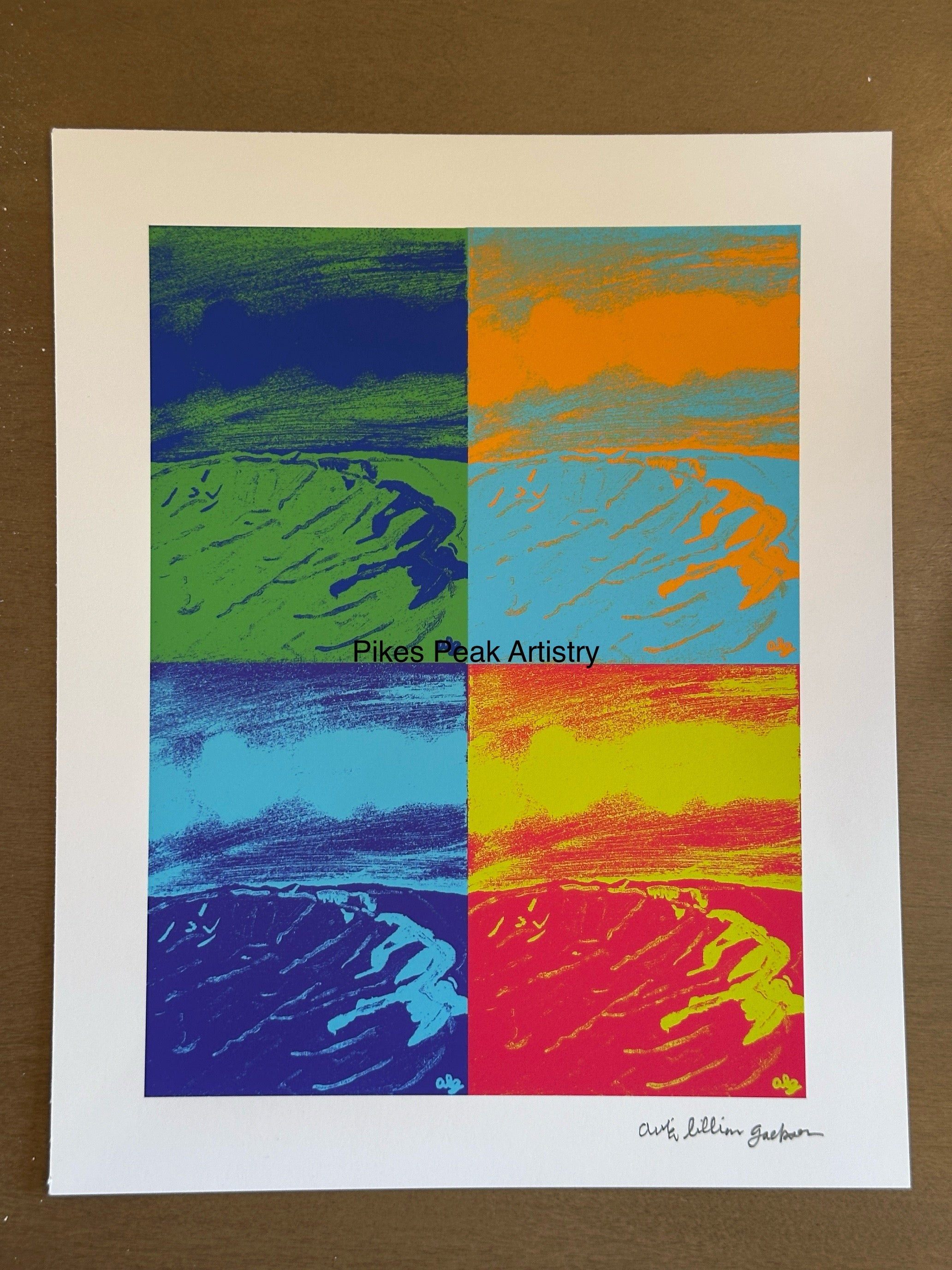 Fine Art Print of a Color Study using the Original Acrylic Painting: “Cosmic Cauldron”
