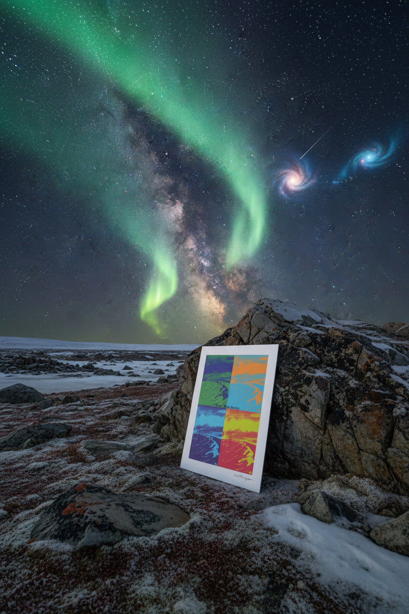Fine Art Print of a Color Study using the Original Acrylic Painting: “Cosmic Cauldron”