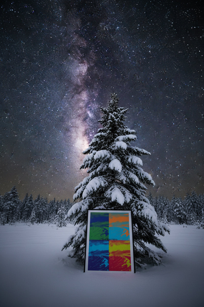 Fine Art Print of a Color Study using the Original Acrylic Painting: “Cosmic Cauldron”