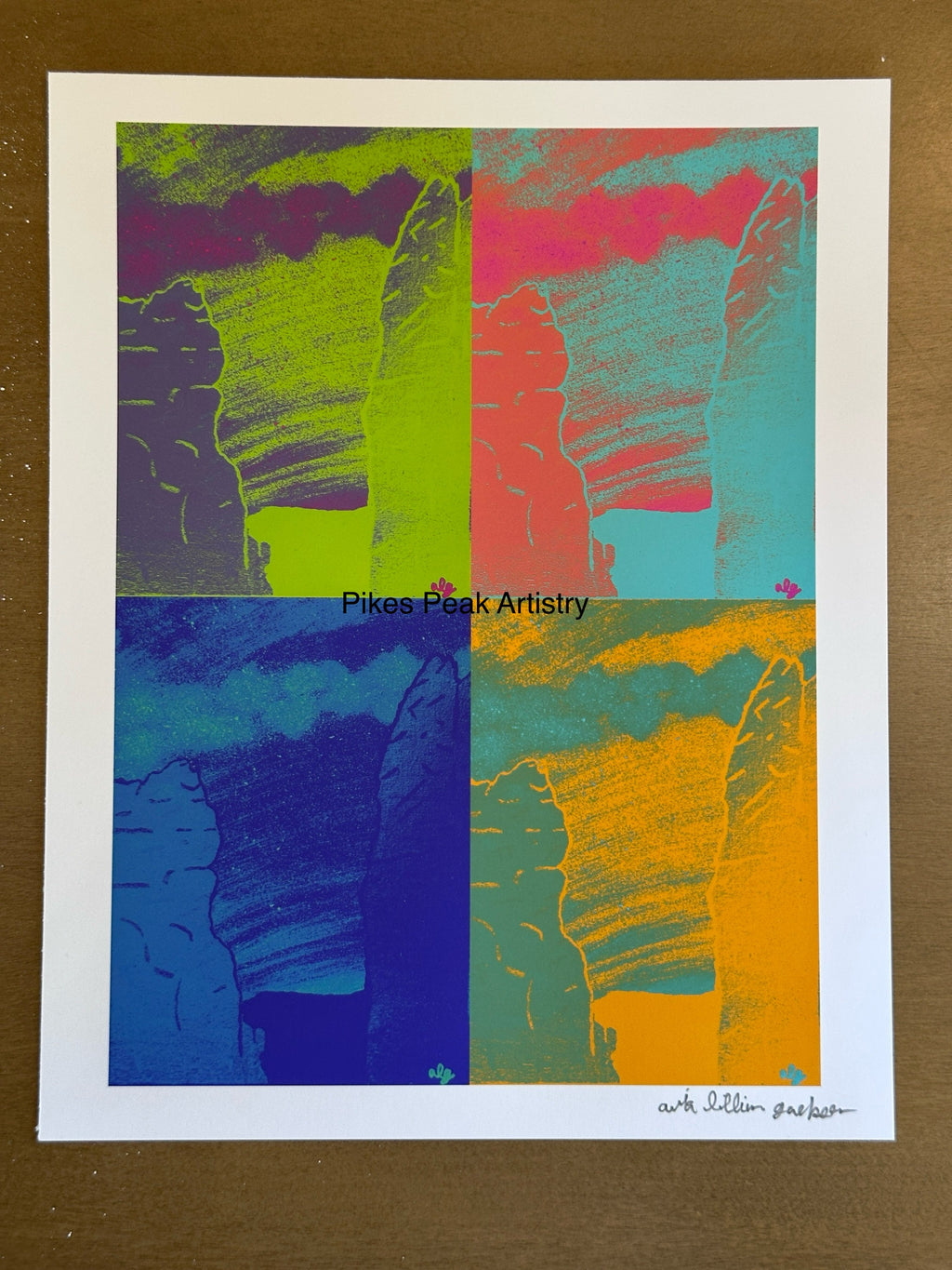 Fine Art Print of a Color Study using the Original Acrylic Painting: “Stellar Gateway“