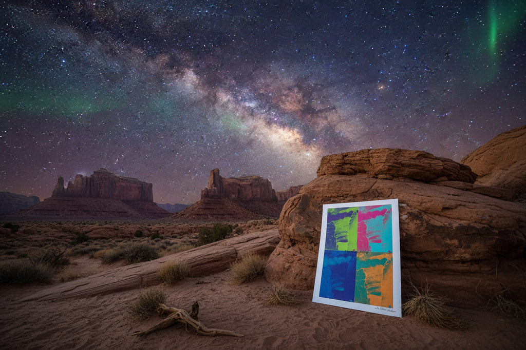 Fine Art Print of a Color Study using the Original Acrylic Painting: “Stellar Gateway“