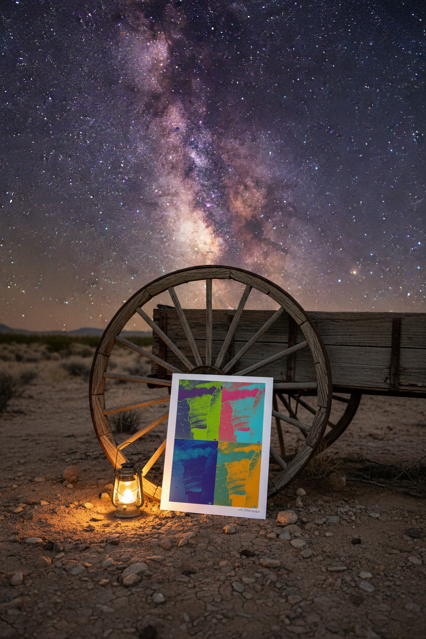 Fine Art Print of a Color Study using the Original Acrylic Painting: “Stellar Gateway“