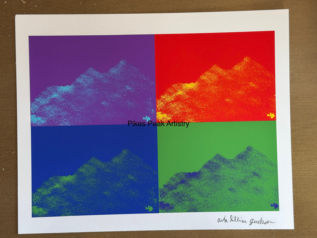 Fine Art Print of a Color Study using the Original Acrylic Painting: “ When the Sky Spilled Across the Bells”