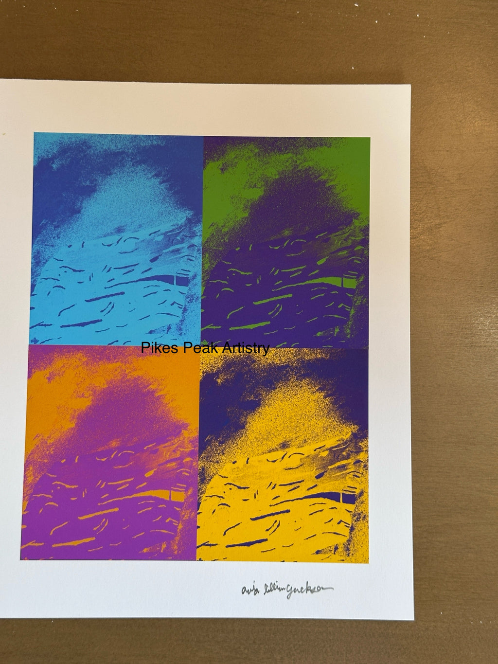 Fine Art Print of a Color Study using the Original Acrylic Painting: “ Sailing the Stars”