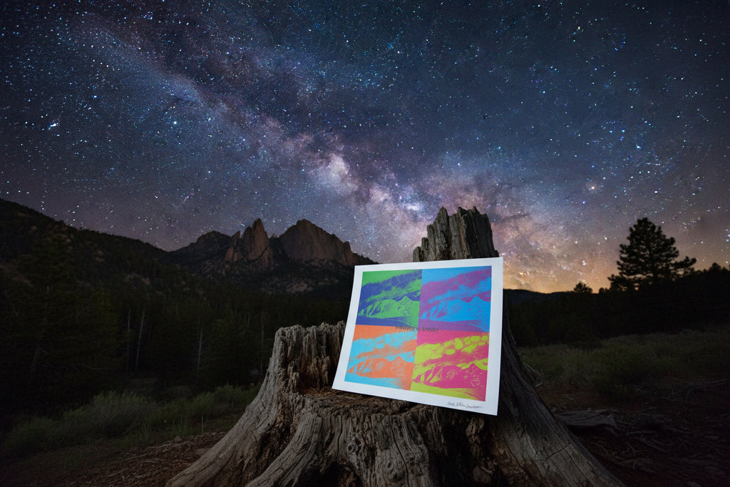 Fine Art Print of a Color Study using the Original Acrylic Painting: “Galactic Iron”