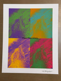 Fine Art Print of a Color Study using the Original Acrylic Painting: “Galactic Graces”