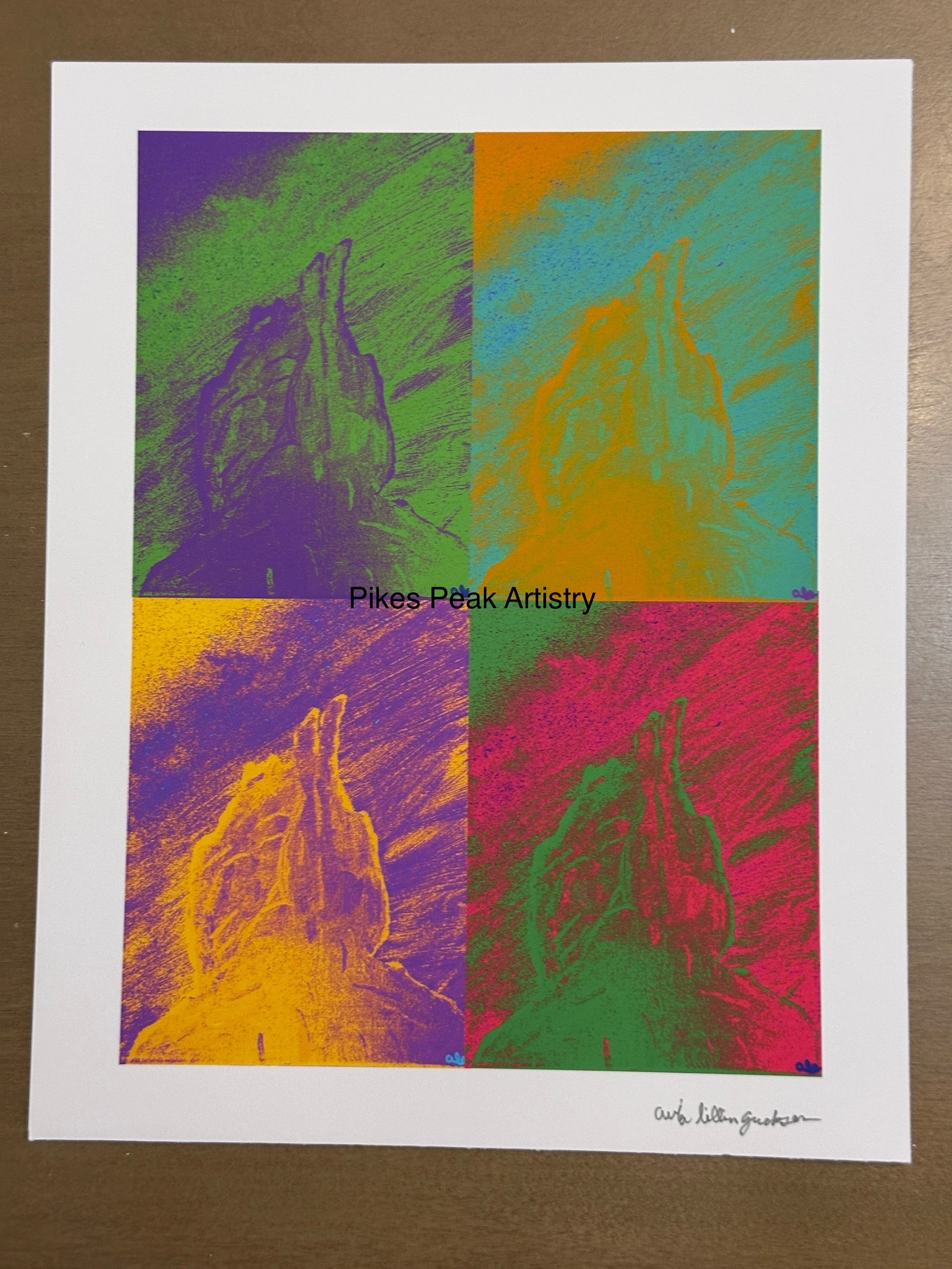 Fine Art Print of a Color Study using the Original Acrylic Painting: “Galactic Graces”