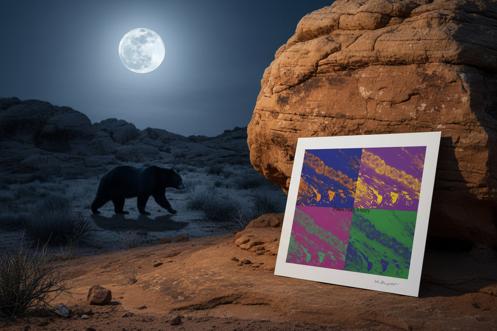 Fine Art Print of a Color Study using the Original Acrylic Painting: “ Galactic Garden”