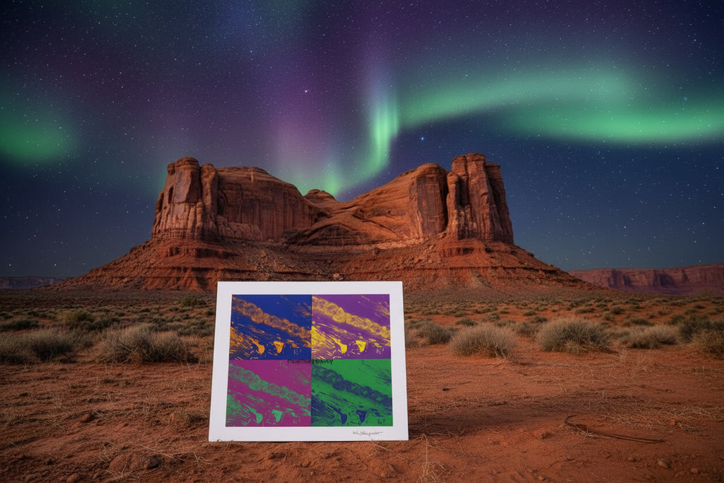 Fine Art Print of a Color Study using the Original Acrylic Painting: “ Galactic Garden”