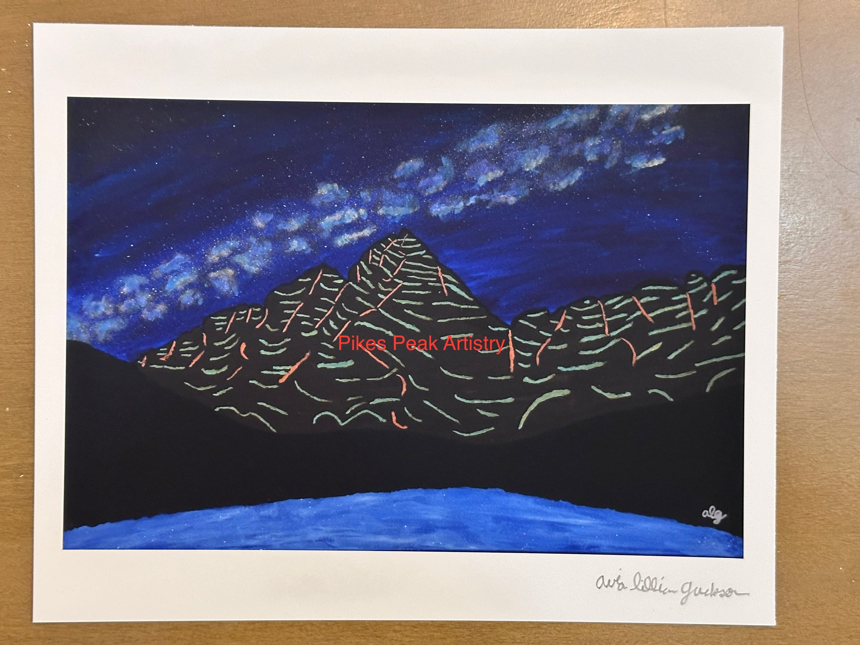 Fine Art Print of the Original Painting "The Celestial Anchor: Copper Bells"