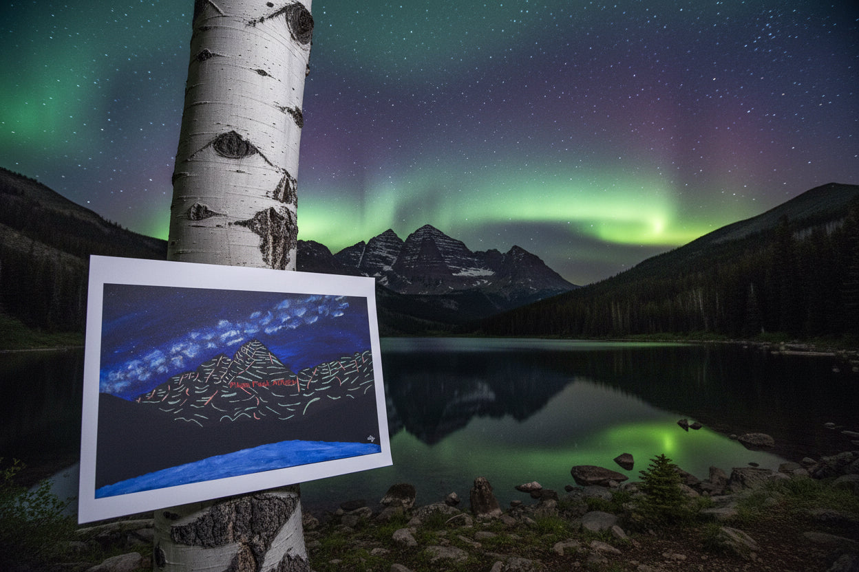 Fine Art Print of the Original Painting "The Celestial Anchor: Copper Bells"