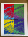 Fine Art Print of a Color Study using the Original Acrylic Painting: “Silver Bells"